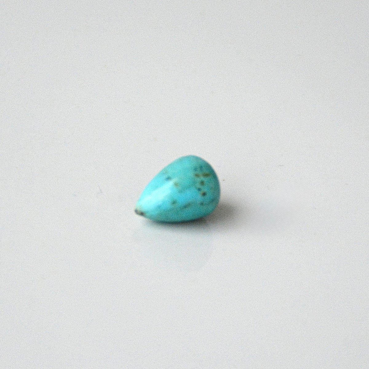 Turkoois | Volronde druppel | 8x6 mm