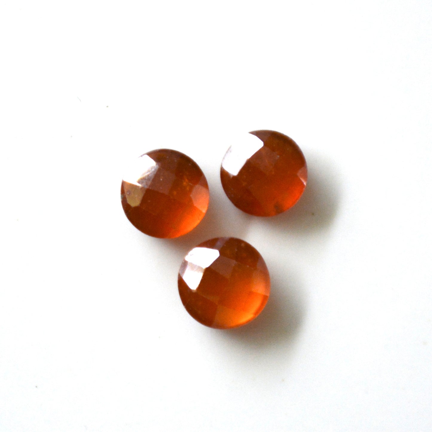 Hessoniet granaat | Cabochon rosecut | 7 mm