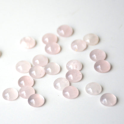 Rozenkwarts | Cabochon rond | 6 mm