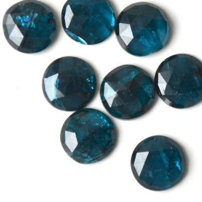 Paraïba kyaniet | Rond rose cut | 10 mm