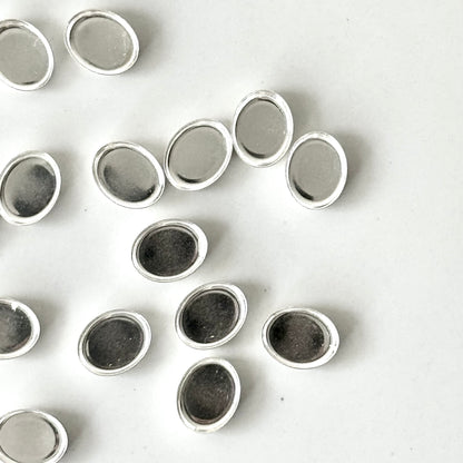 Zetbakje glad ovaal | 10x8 mm