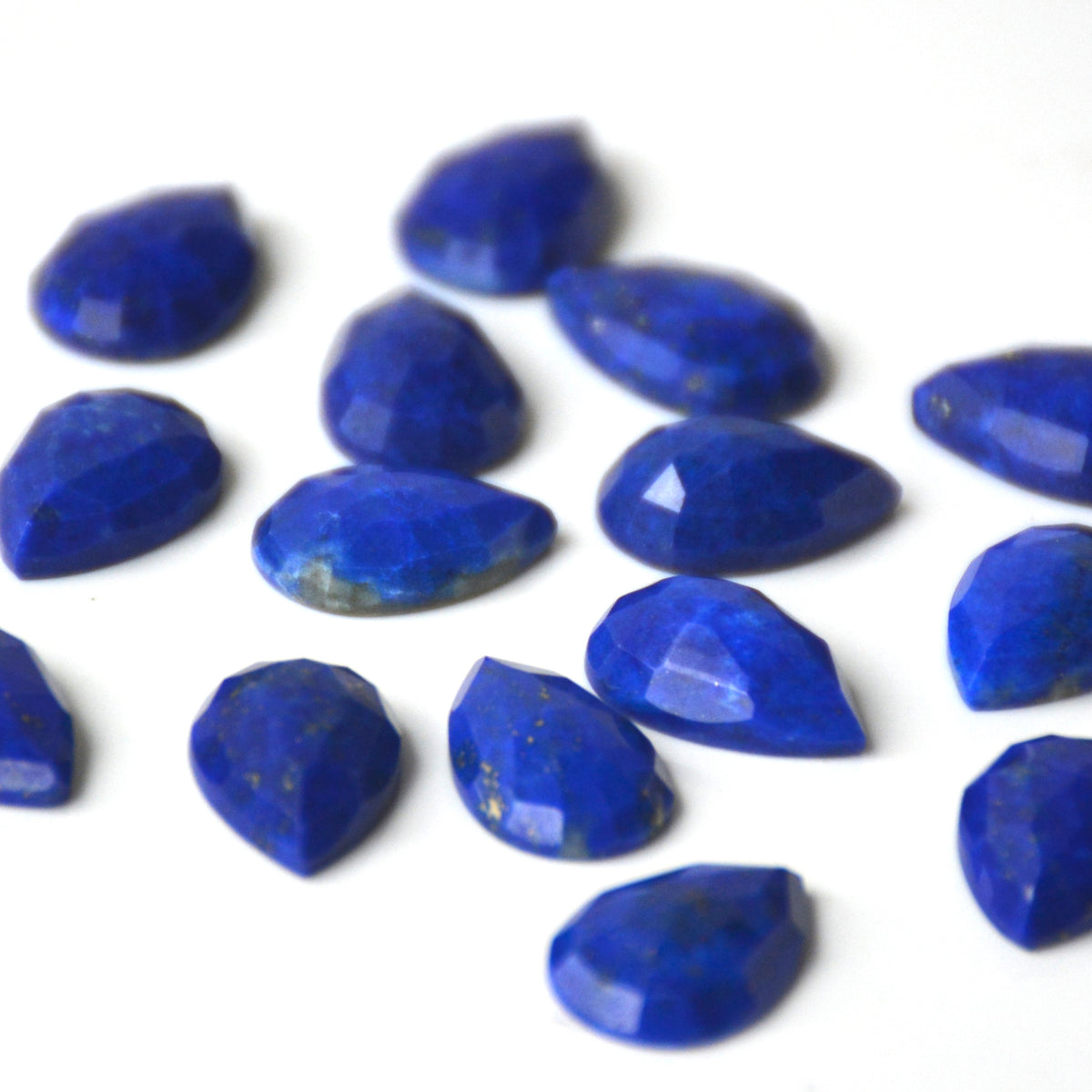 Lapis lazuli | Druppel rose cut | 12x8 mm
