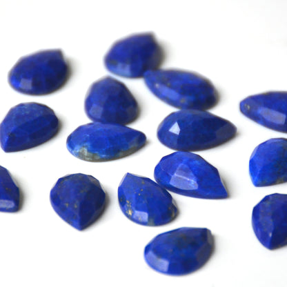 Lapis lazuli | Druppel rose cut | 12x8 mm