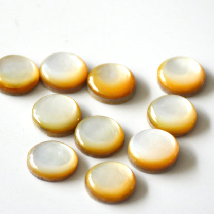 Parelmoer | Cabochon rond | 10 mm