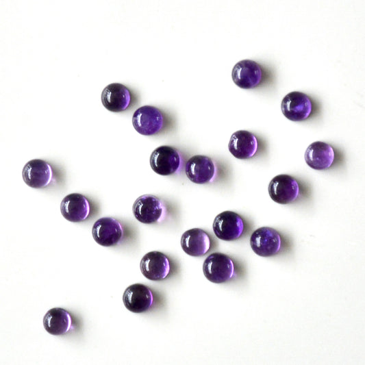 Amethyst | Cabochon rund | 4mm