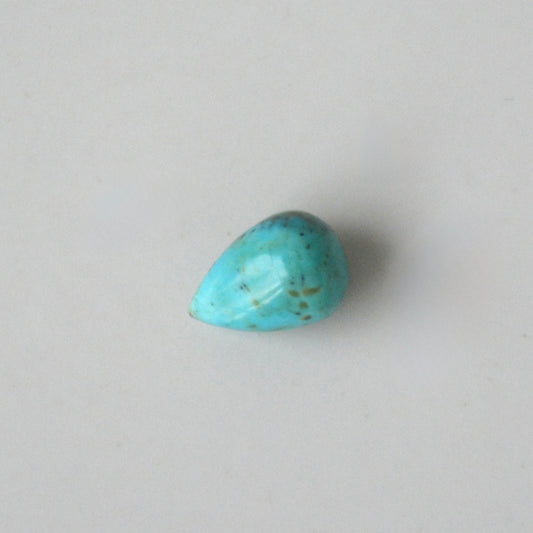 Turkoois | Volronde druppel | 8x6 mm