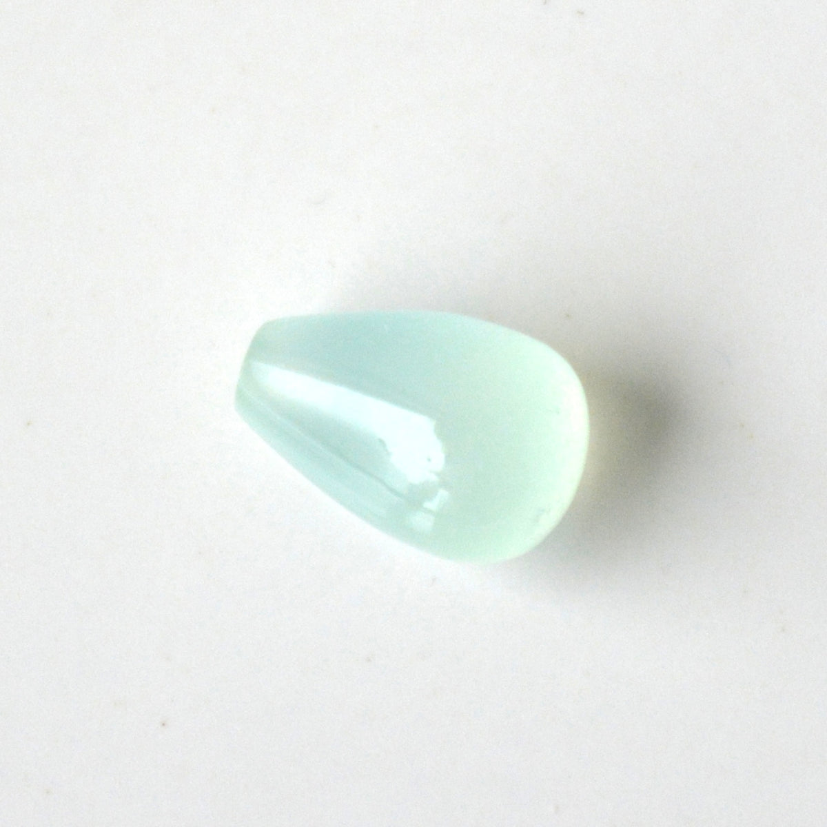 Chalcedoon | Volronde druppel half ingeboord | 12x8 mm