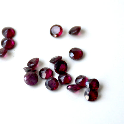 Granaat | Facet rond | 4 mm