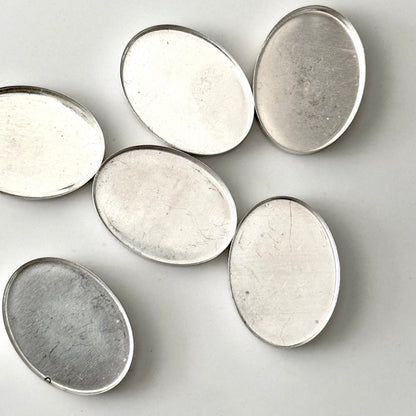 Smooth oval setting tray | 30x22 mm