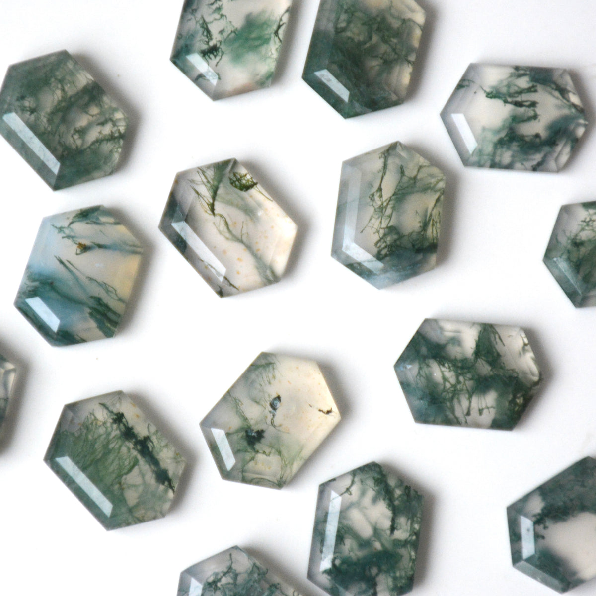 Mosagaat | Hexagon step cut | 14x10 mm