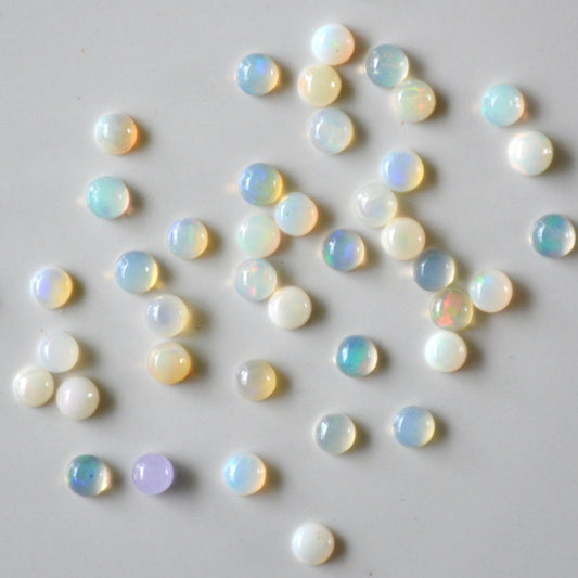 Feueropal | Cabochon rund | 5mm