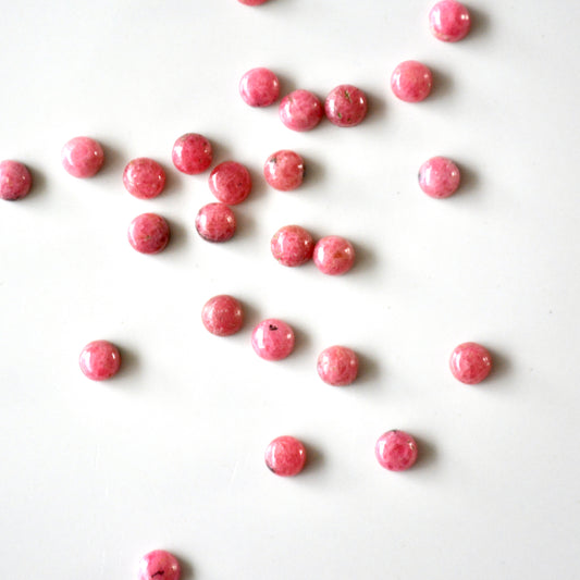 Rhodonite | Cabochon round | 6mm