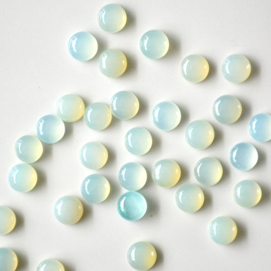 Chalcedoon | Cabochon rond | 8 mm