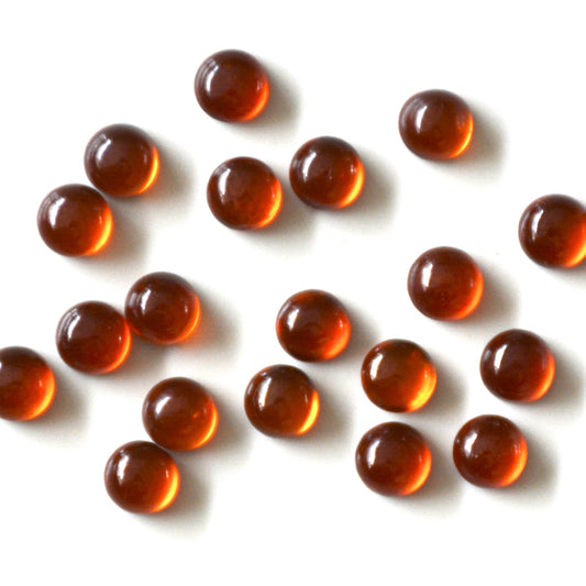 Hessoniet granaat | Cabochon rond | 5 mm