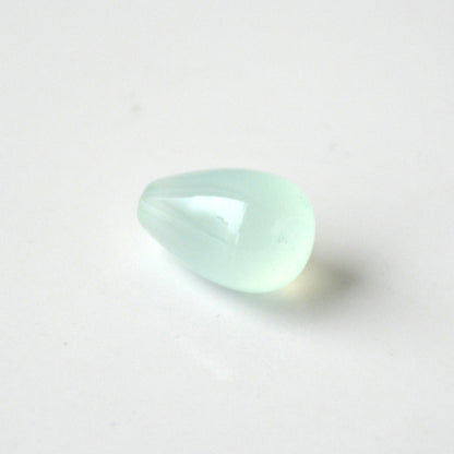 Chalcedoon | Volronde druppel half ingeboord | 12x8 mm