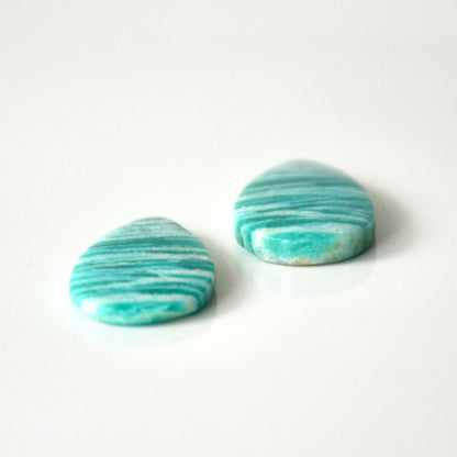 Amazoniet | Cabochon paar druppel | 27x16 mm