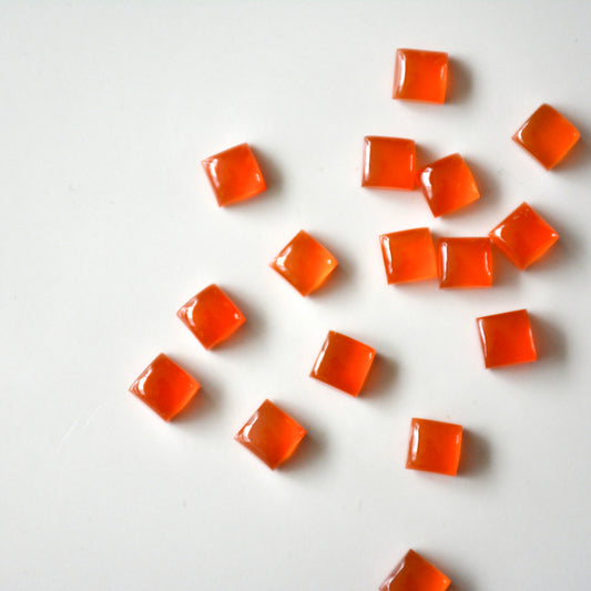 Carnelian | Cabochon square | 6x6mm