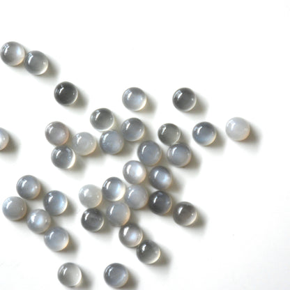 Grijze maansteen | Cabochon rond | 5 mm