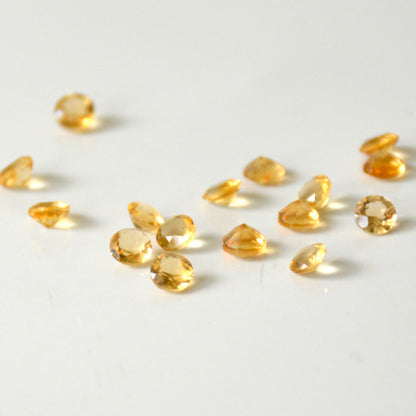 Citrien golden | Facet rond | 4 mm