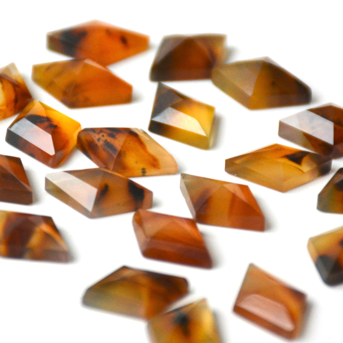 Montana agaat | Ruit rose cut | 14x10 mm