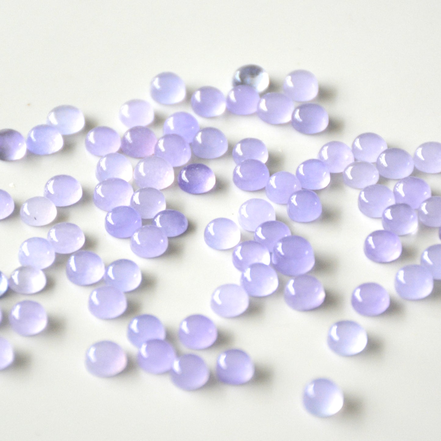 Lavendel amethist | Cabochon rond | 5 mm