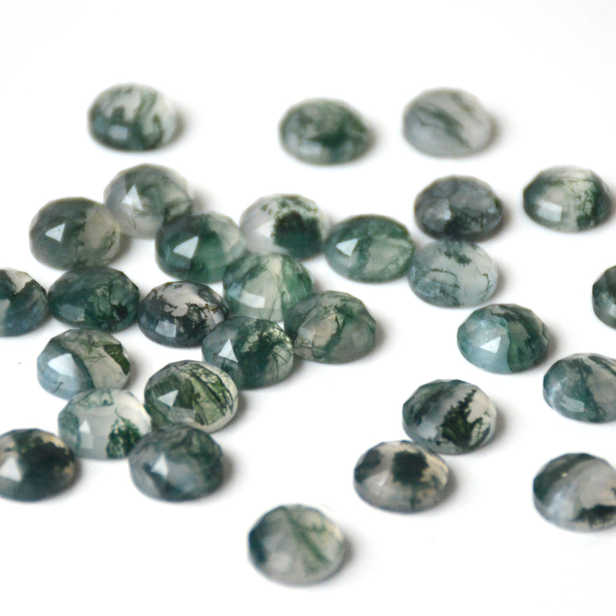 Mosagaat | Rond rose cut | 8 mm
