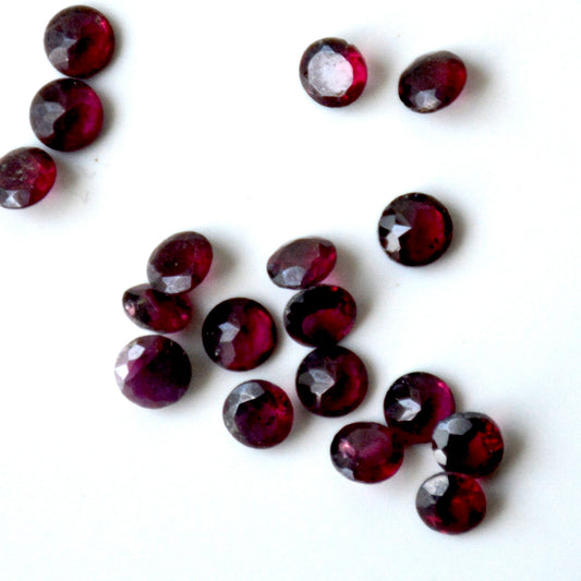 Granaat | Facet rond | 4 mm