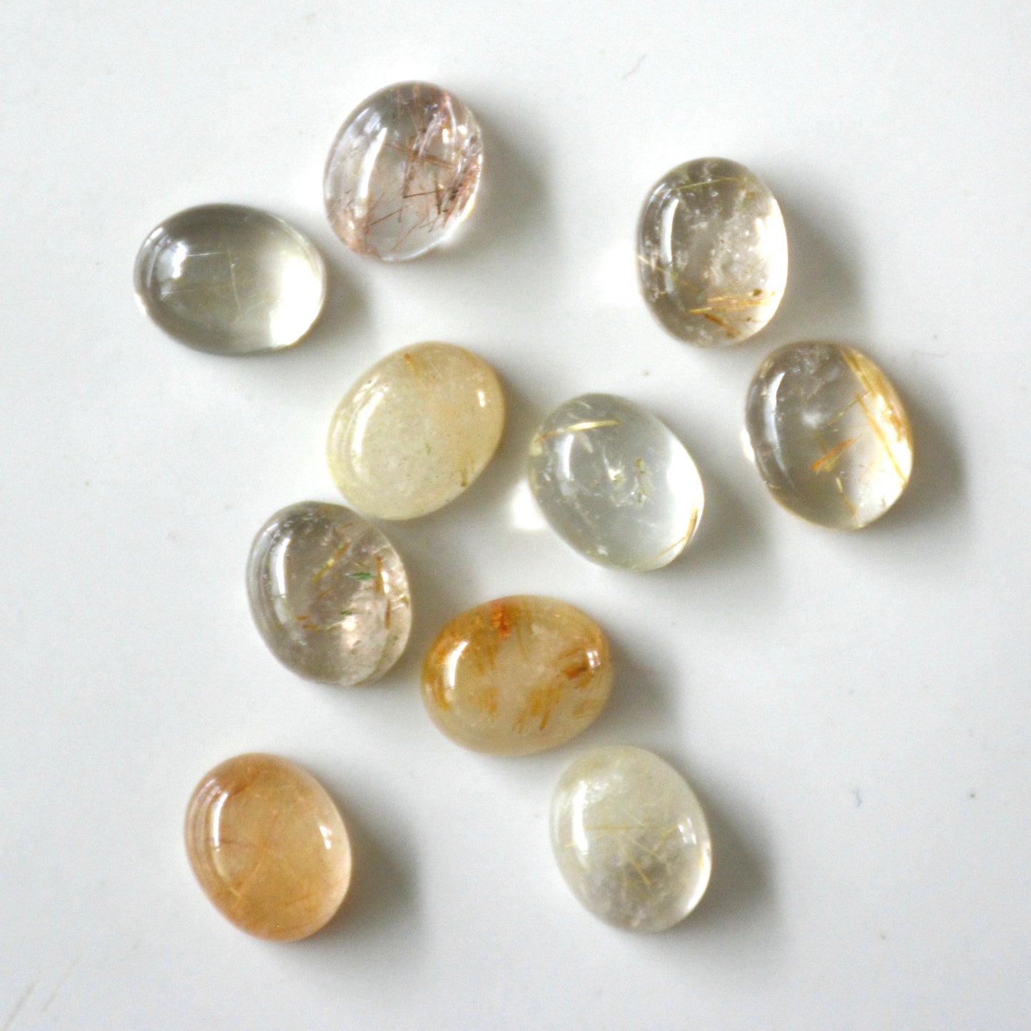Rutielkwarts | Cabochon ovaal | 10x8 mm