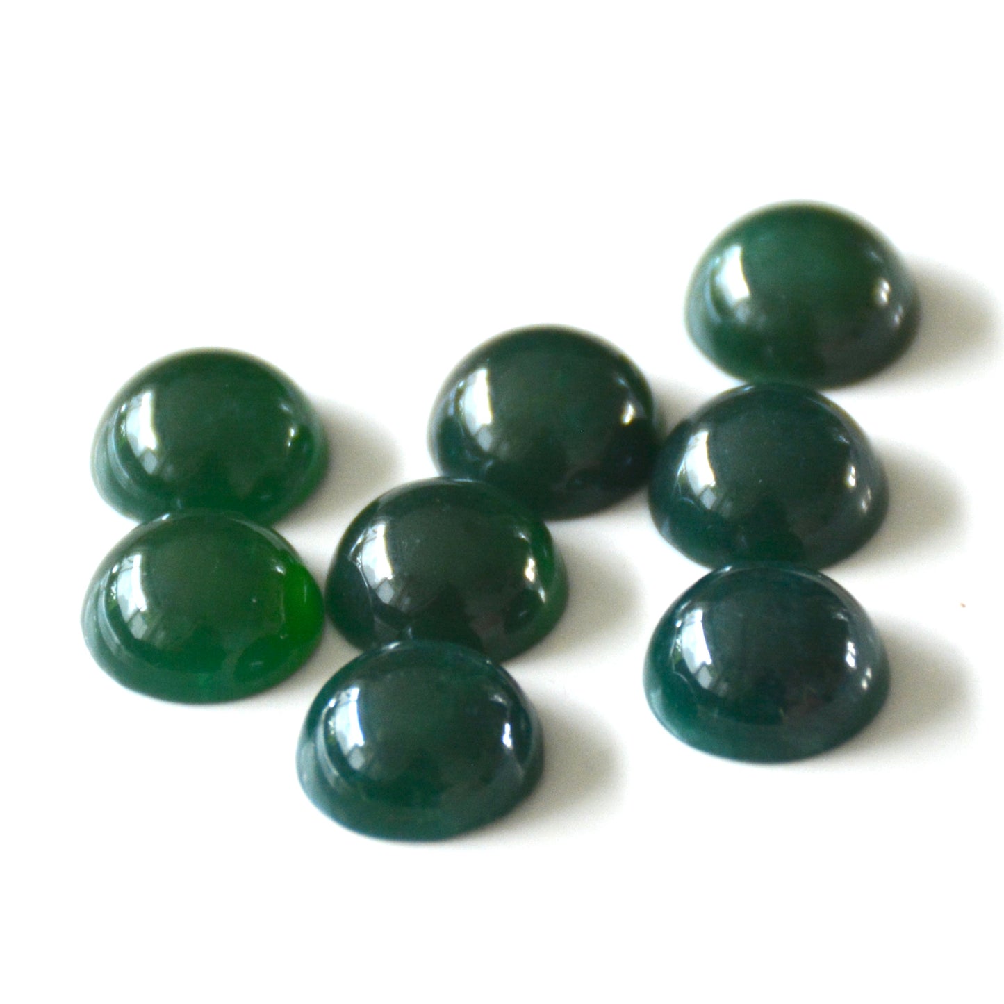 Nefriet jade | Cabochon rond | 12 mm
