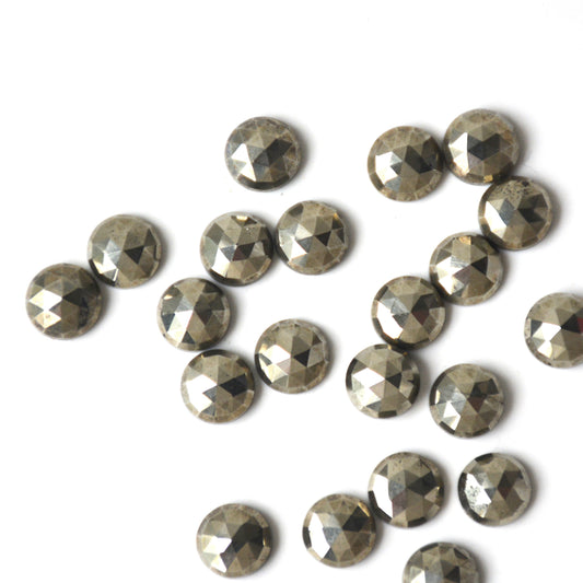 Pyriet | Cabochon rond rosecut | 8 mm