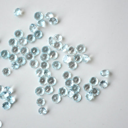 Topaas sky blue | Facet rond | 4 mm