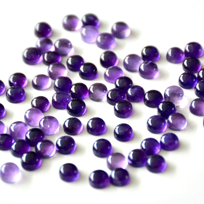 Amethist | Cabochon rond | 6 mm