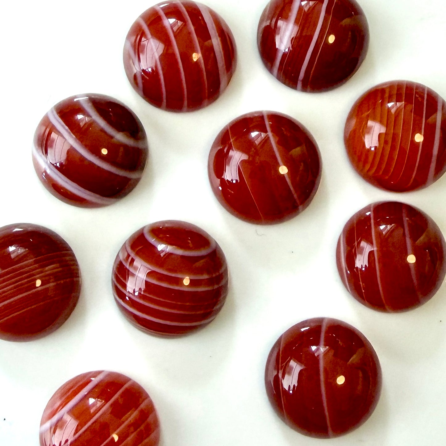 Agaat | Cabochon rond | 10 mm